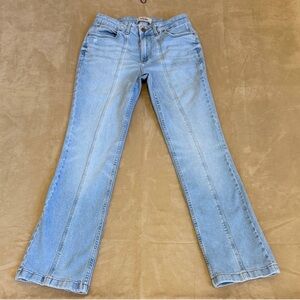 Wrangler High-Rise Bold Seamed Boot Cut Lightwash Jeans Size 27x 30